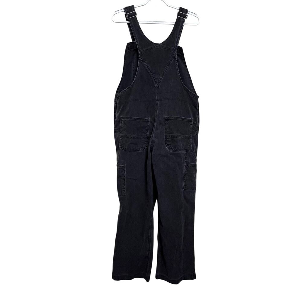Carhartt Overalls Womens Large 12 14 Short Black Bib Denim Workwear - Picture 2 of 9